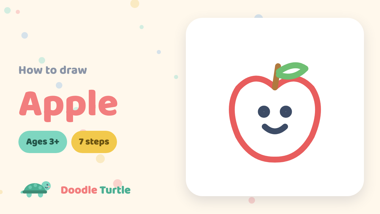 How to draw an apple — slow draw-along video
