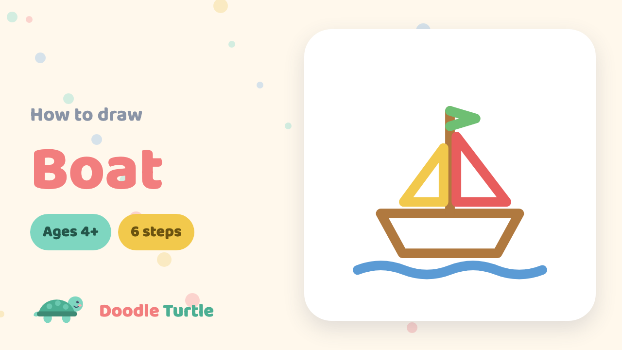 How to draw a boat — slow draw-along video