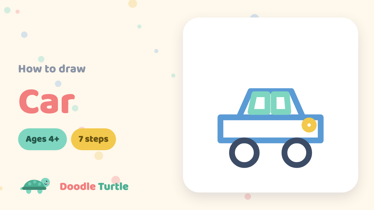 How to draw a car — slow draw-along video