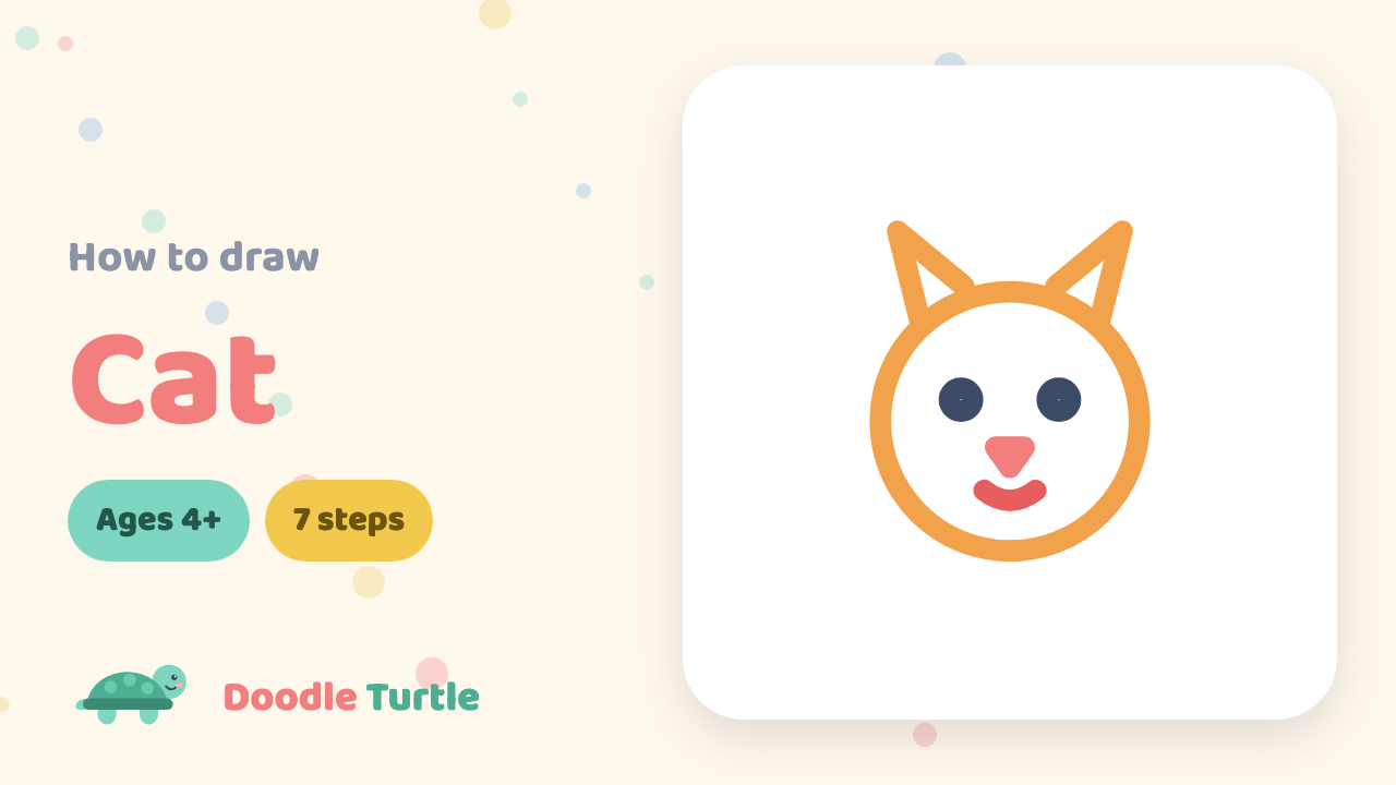 How to draw a cat — slow draw-along video