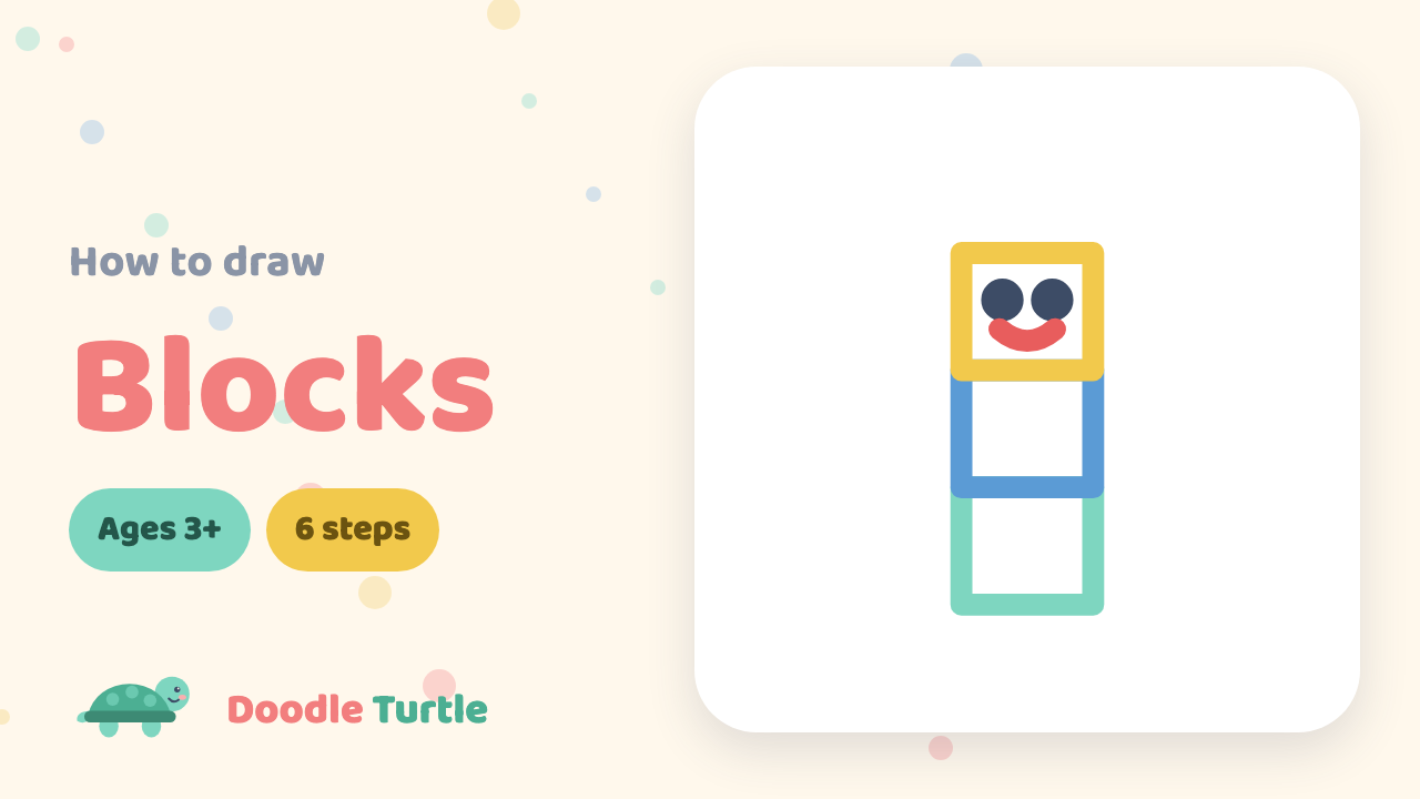 How to draw blocks — slow draw-along video