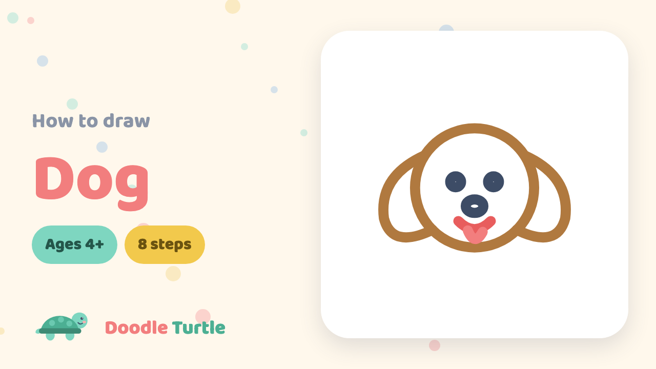 How to draw a dog — slow draw-along video