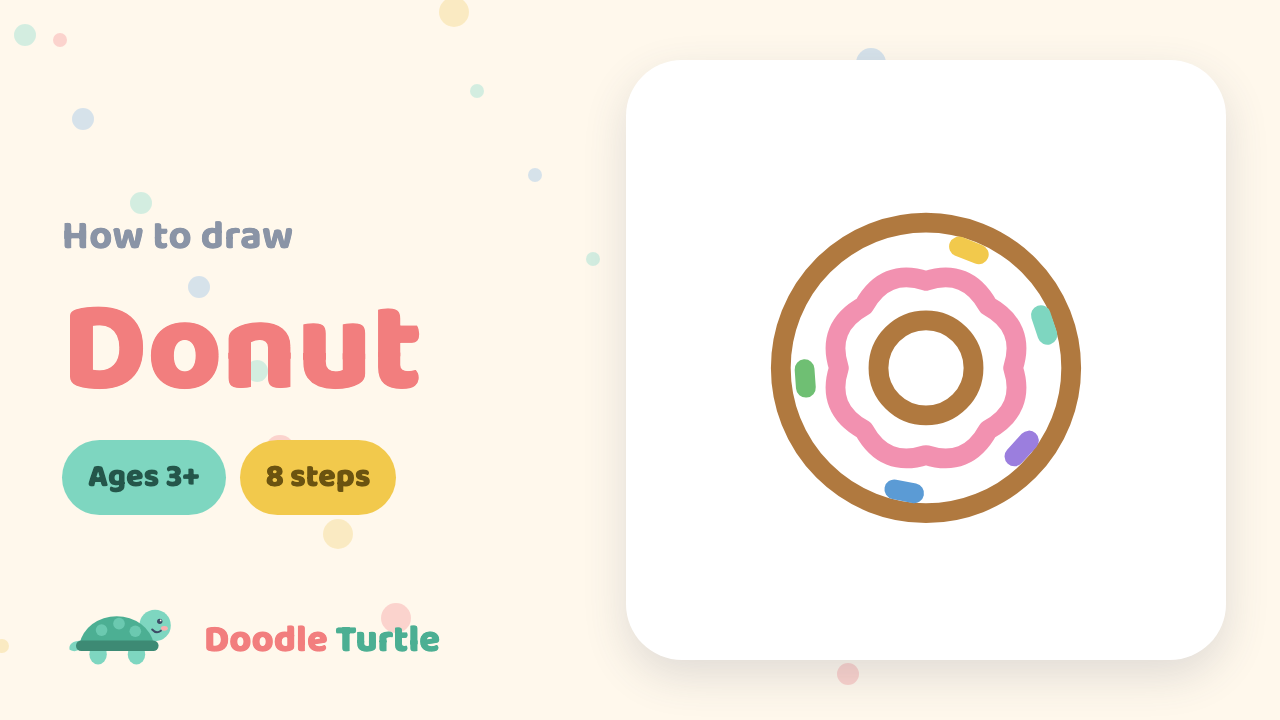 How to draw a donut — slow draw-along video