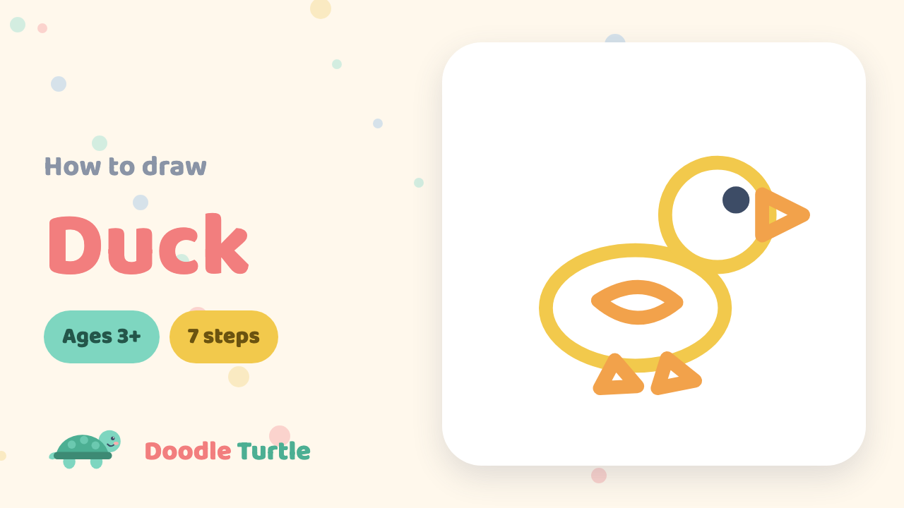 How to draw a duck — slow draw-along video