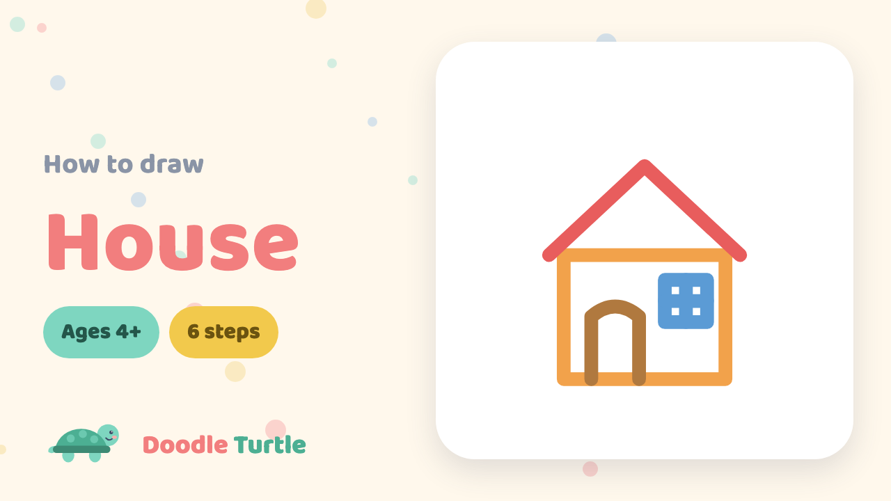 How to draw a house — slow draw-along video