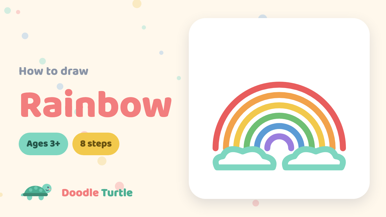 How to draw a rainbow — slow draw-along video