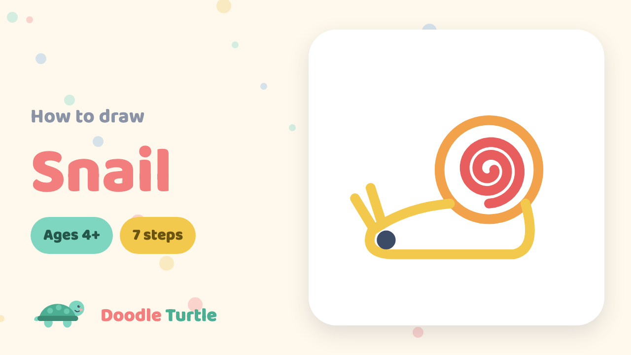 How to draw a snail — slow draw-along video