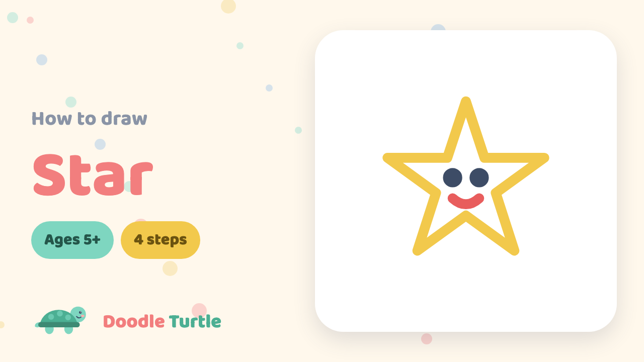 How to draw a star — slow draw-along video