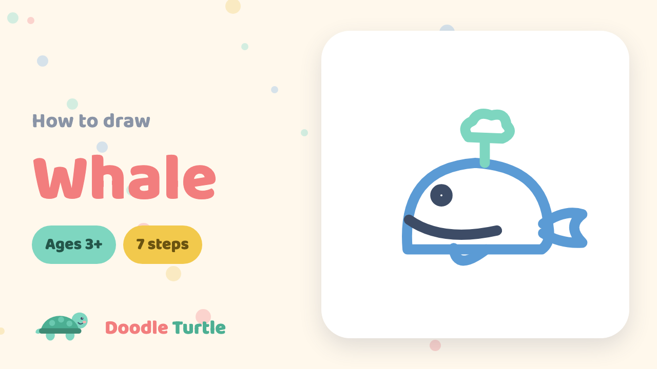 How to draw a whale — slow draw-along video